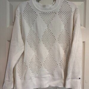Tommy Hilfiger White Sweater (Size: L)